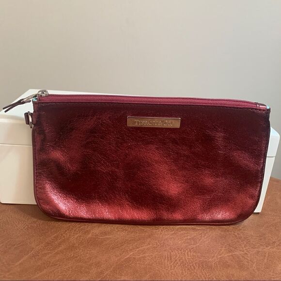 Tiffany & Co. Reversible Burgundy Suede/Leather - Picture 11 of 15